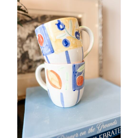 Set of 2 Frutta D’Amore by BELLA Mugs – 4” – Made in China – Excellent Condition - Picture 3 of 6